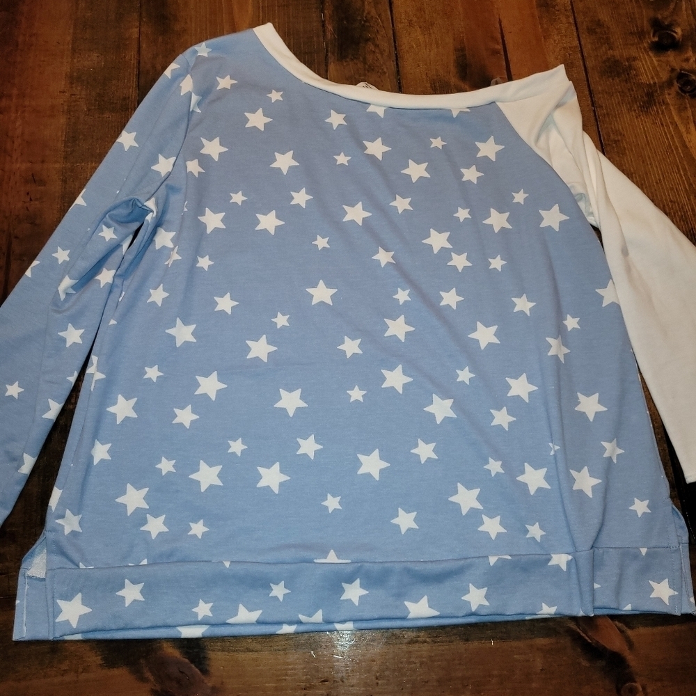Star top A symmetrical neckline off-the-shoulder - 2XL